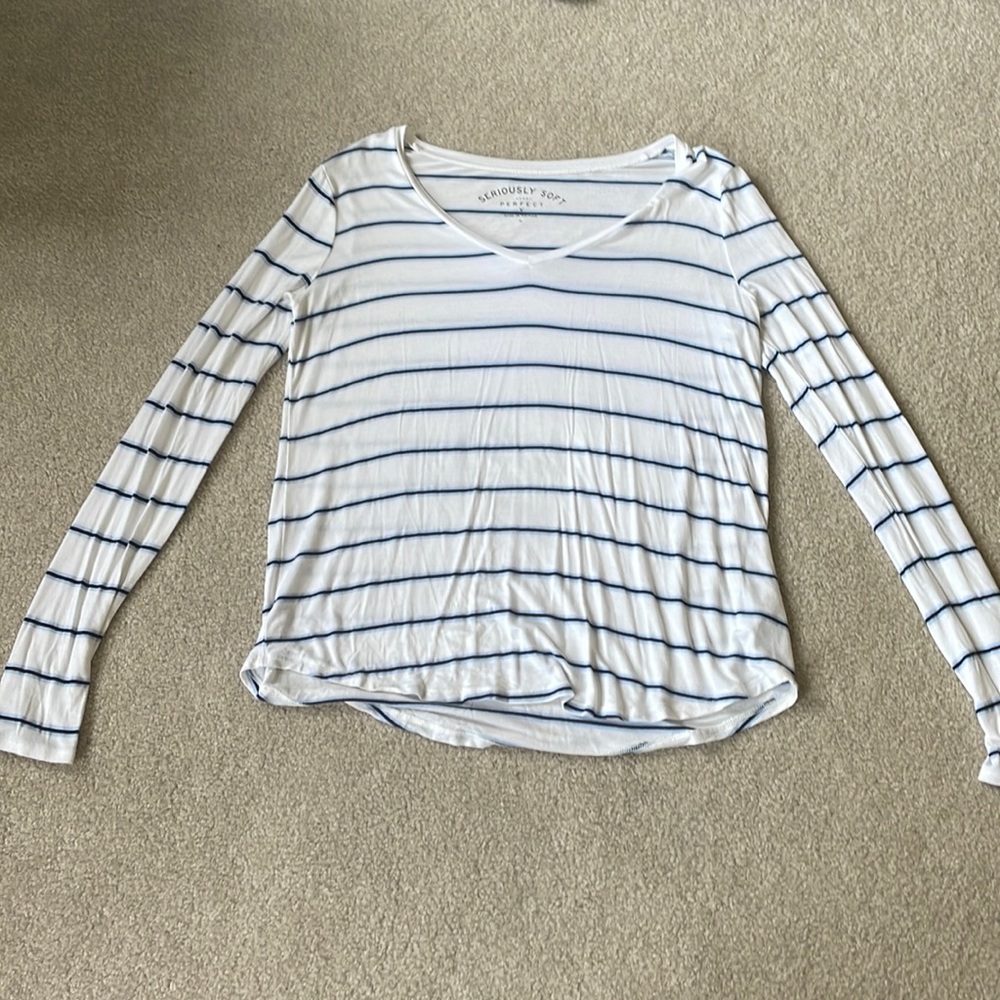 Long sleeve striped shirt